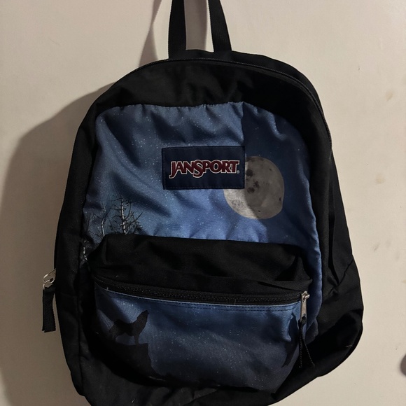 Jansport Backpack Wolf and Moon - Picture 1 of 2
